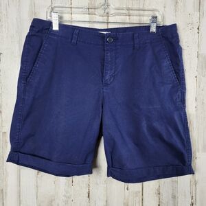 Old Navy Cuffed Shorts Navy Blue Size 12
